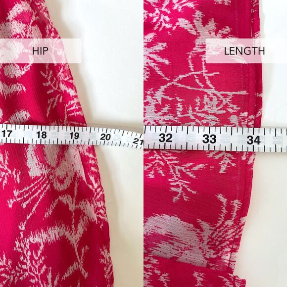 BA&SH NWOT Ulia Floral Wrap Tropical Mini Dress in Rose Size M - Picture 16 of 16